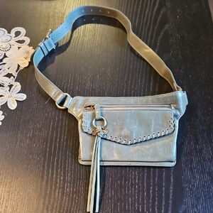 HOBO Brae Teal Leather Crossbody Ba